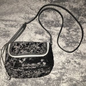 Suede Black Purse